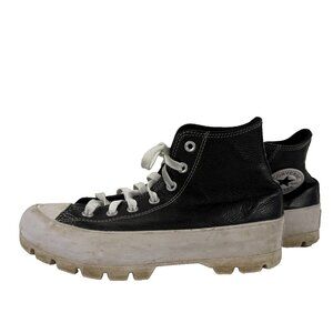 Converse Chuck Taylor All Star Lugged Shoes Womens Size 8 Black Leather Platform